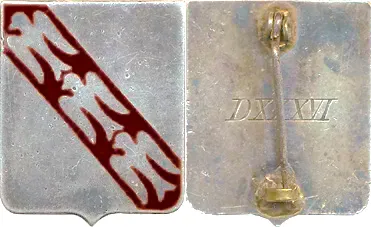 face et dos insigne Groupe de bombardement 1 « Lorraine », Squadron 342