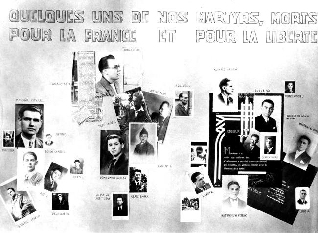 France - Combattants hongrois en France - Partisans hongrois ayant été tués en combattant dans les groupes de résistance en France. 