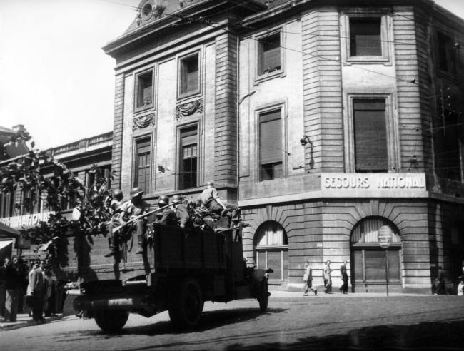 Libération de Lyon. Le départ des Allemands. 