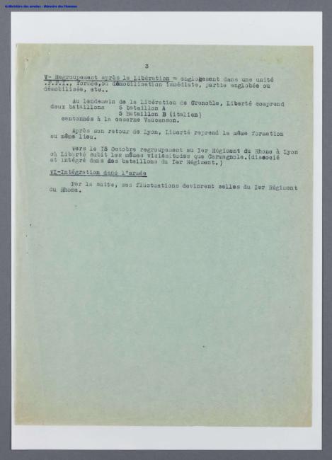 SHDGR 19P 38_Fiche historique du 5e Bataillon FTP MOI de l’Isère.