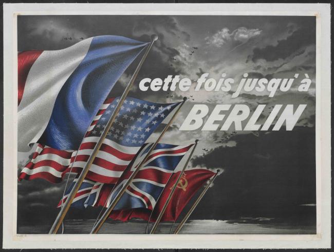 affiche sur le recrutement dans les armées de la Libération