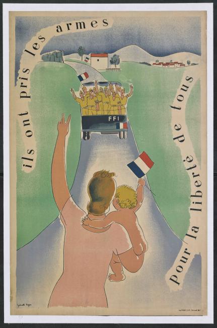 Affiche sur le recrutement dans les armées de la Libération