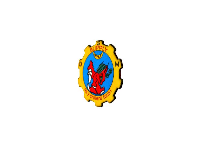 Vue profil insigne Direction du Service du matériel de la 1e armée française